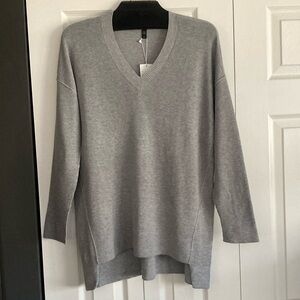 Eileen Fisher Peruvian Organic Cotton Tunic Size Small Color Dark Pearl